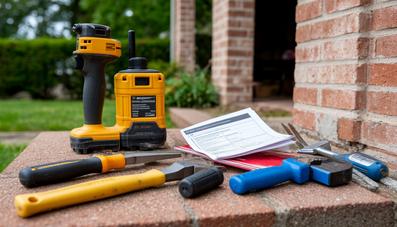 home inspection tools and foundation check